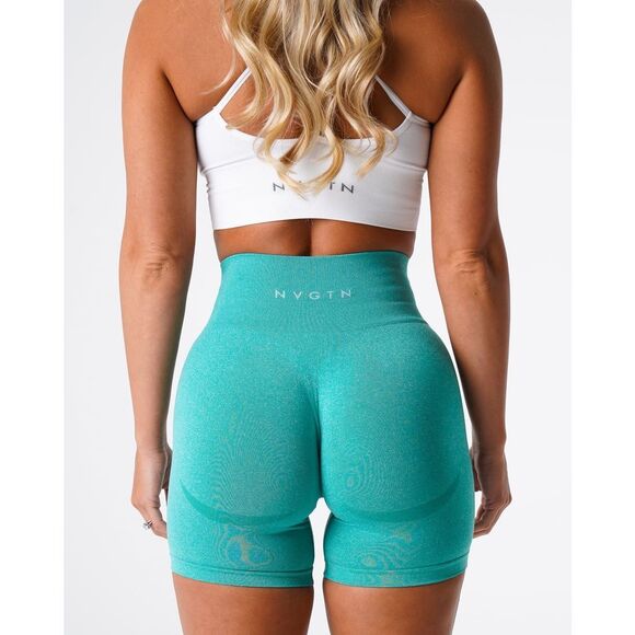 ✨NVGTN Turquoise Contour Seamless Sz Small Shorts✨ - Picture 3 of 8
